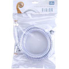 ZUHANYTÖMLŐ, EZÜST/SZÜRKE PVC 1,8M